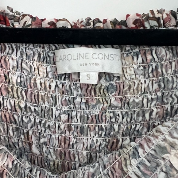 Caroline Constas printed off the shoulder top - Picture 3 of 8